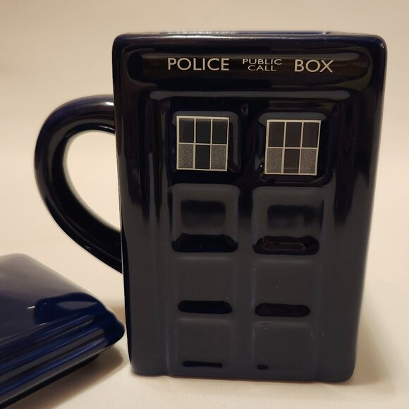 RARE ZEON Dr. Who Tardis Mug Square Mug 2012 BBC - Picture 8 of 8